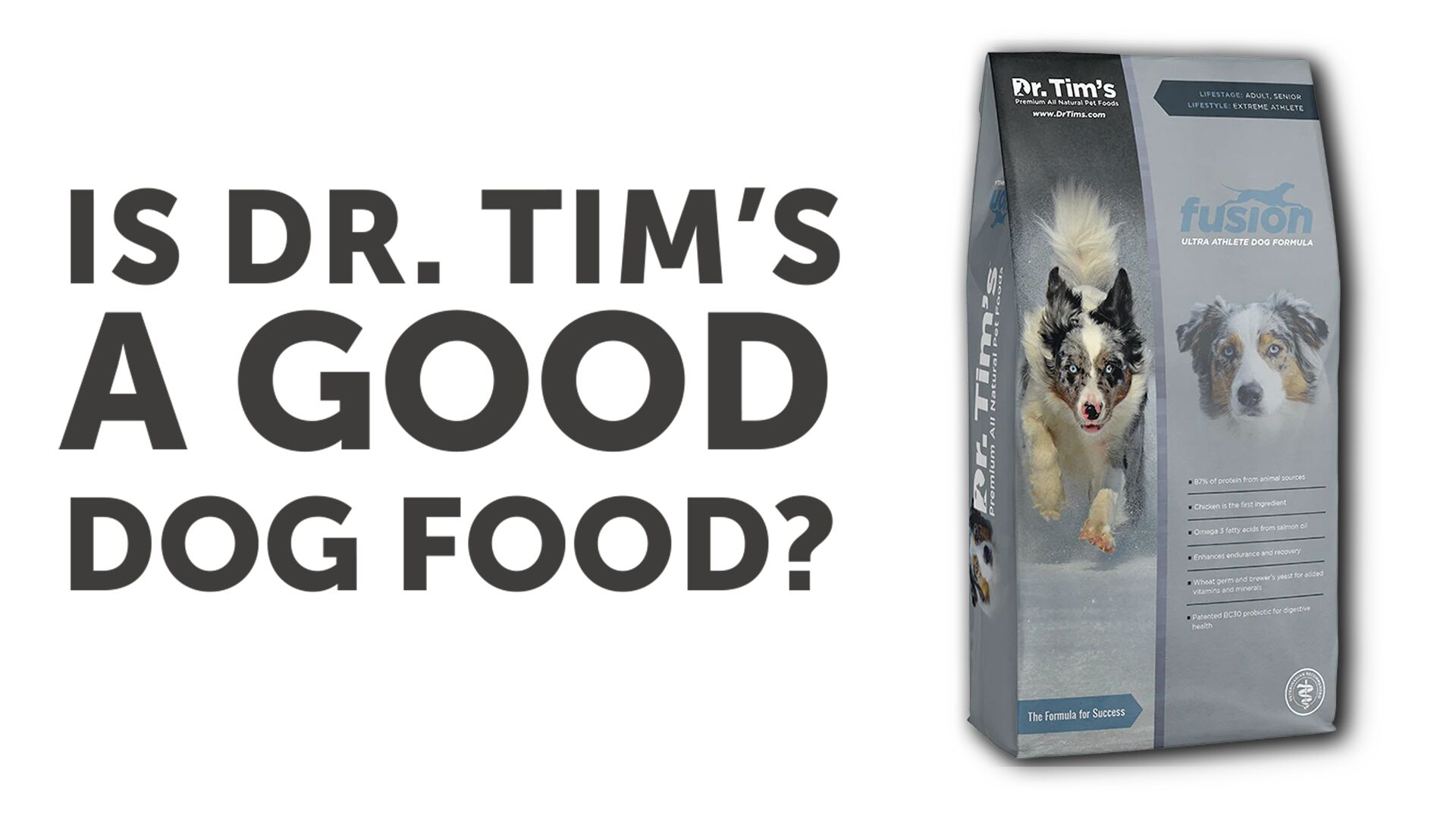 Dr. Tim's Fusion Ultra Athlete Formula Dry Dog Food